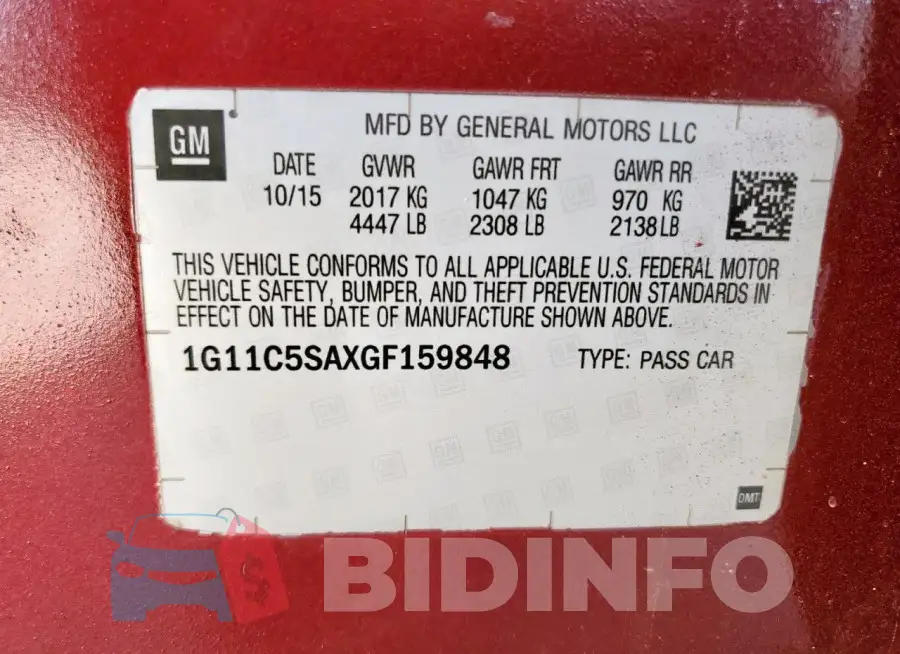 1G11C5SAXGF159848 Photo# 12