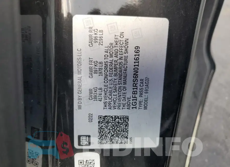 1G1FB1RS6N0116169 Photo# 12