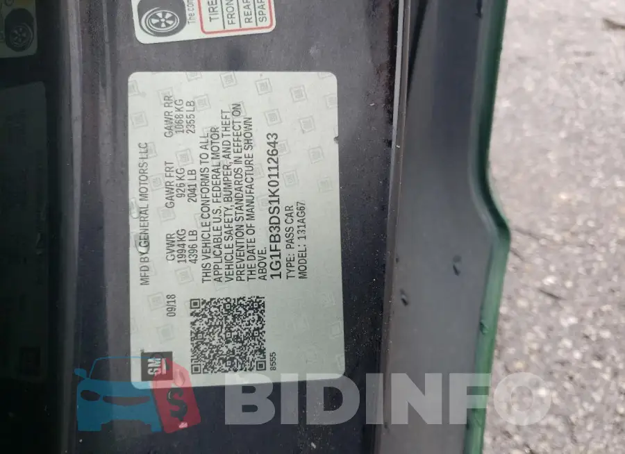 1G1FB3DS1K0112643 Photo# 12