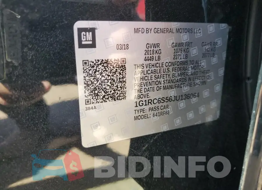 1G1RC6S56JU136064 Photo# 12