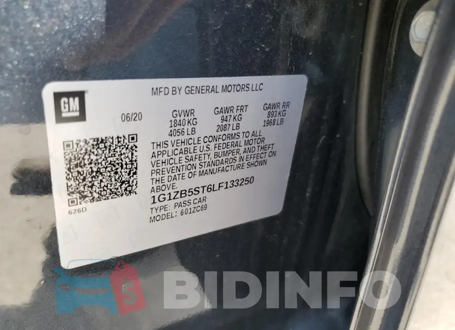 1G1ZB5ST6LF133250 Photo# 13