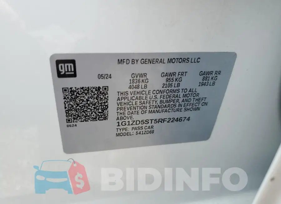 1G1ZD5ST5RF224674 Photo# 12