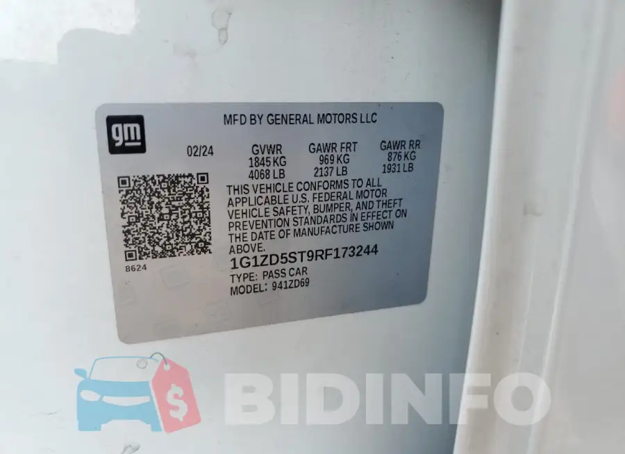 1G1ZD5ST9RF173244 Photo# 13
