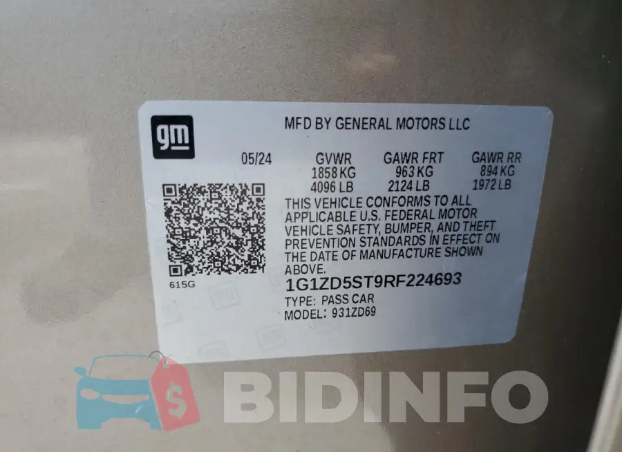 1G1ZD5ST9RF224693 Photo# 12