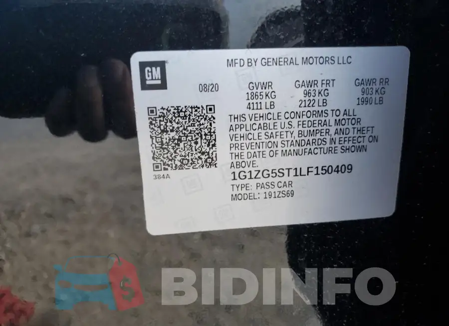 1G1ZG5ST1LF150409 Photo# 12