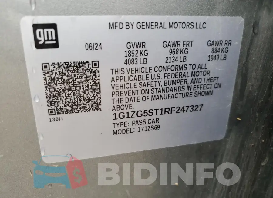 1G1ZG5ST1RF247327 Photo# 12