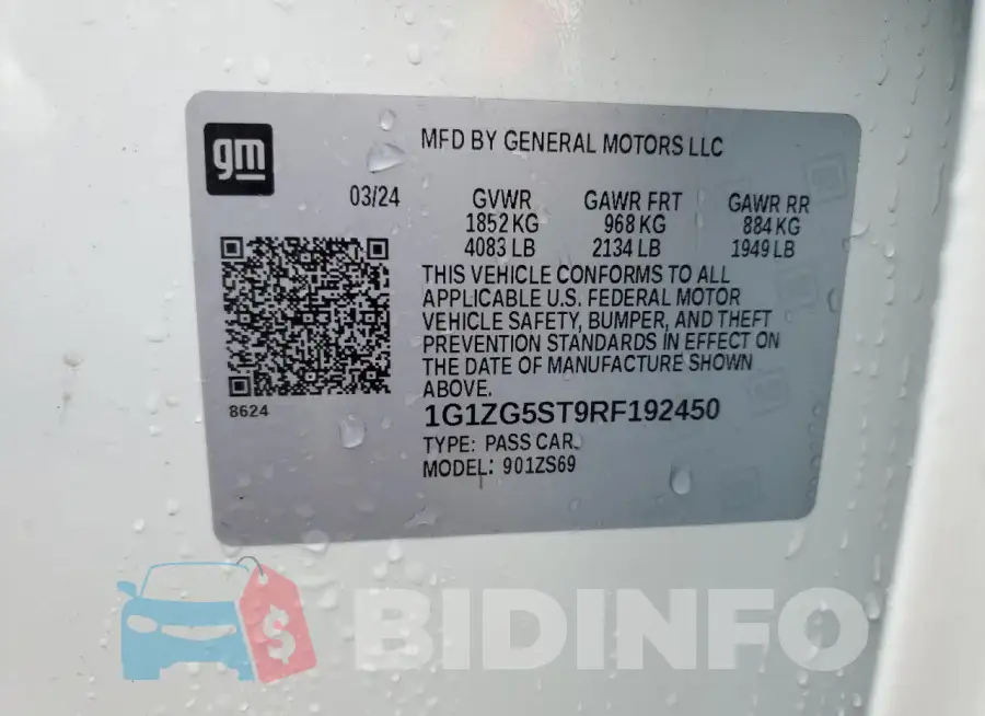1G1ZG5ST9RF192450 Photo# 12