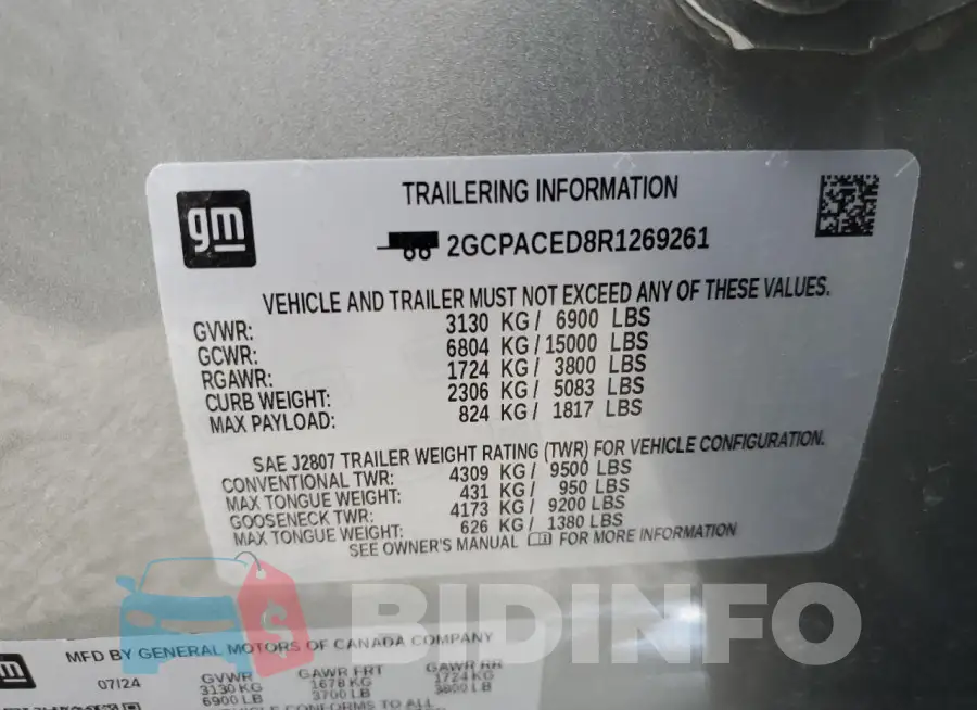 2GCPACED8R1269261 Photo# 13