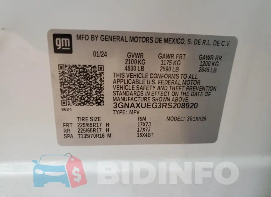 3GNAXUEG3RS208920 Photo# 13