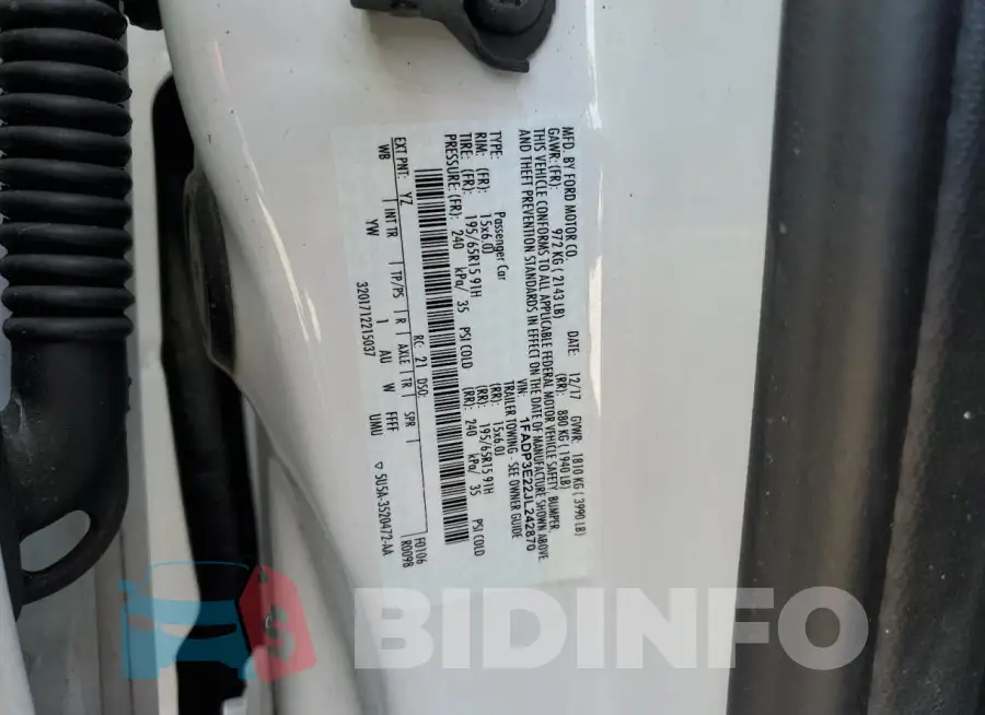 1FADP3E22JL242870 Photo# 13