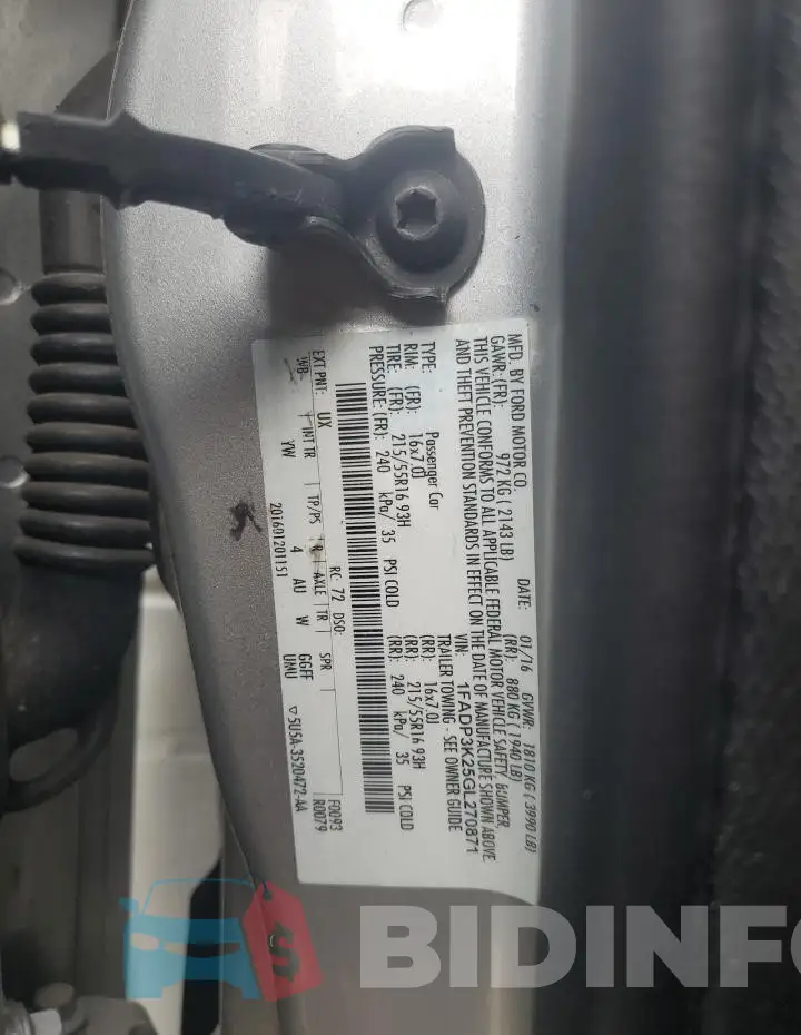 1FADP3K25GL270871 Photo# 12