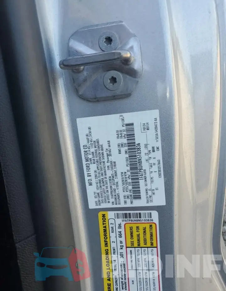 1FATP8UH8N5103836 Photo# 12