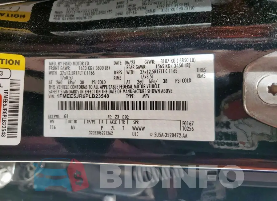 1FMEE5JR6PLB23548 Photo# 14