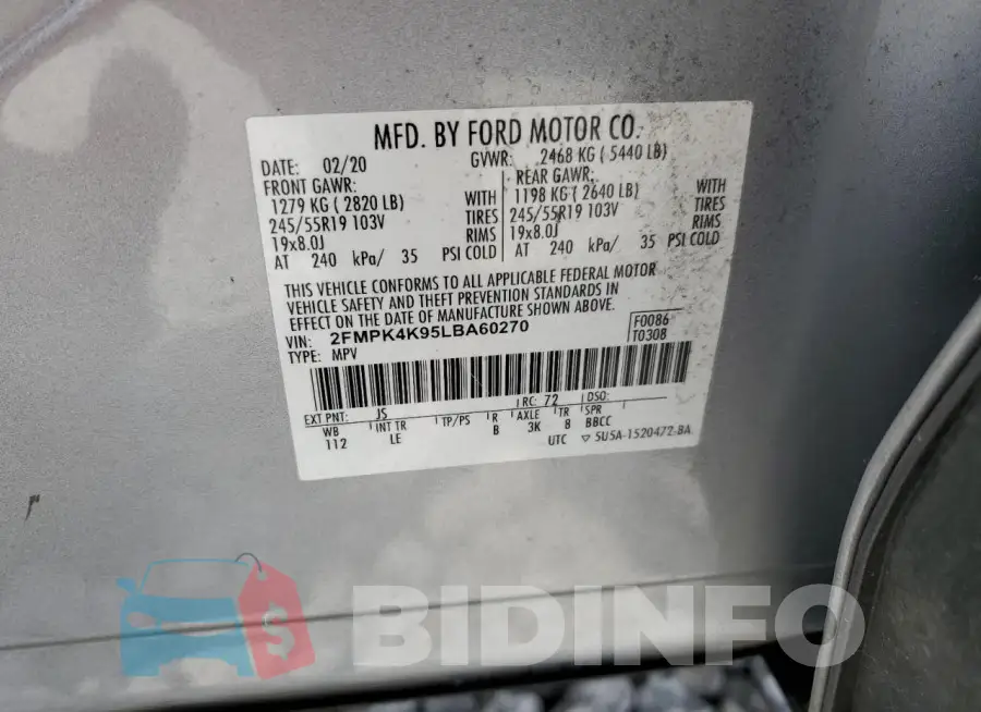 2FMPK4K95LBA60270 Photo# 13