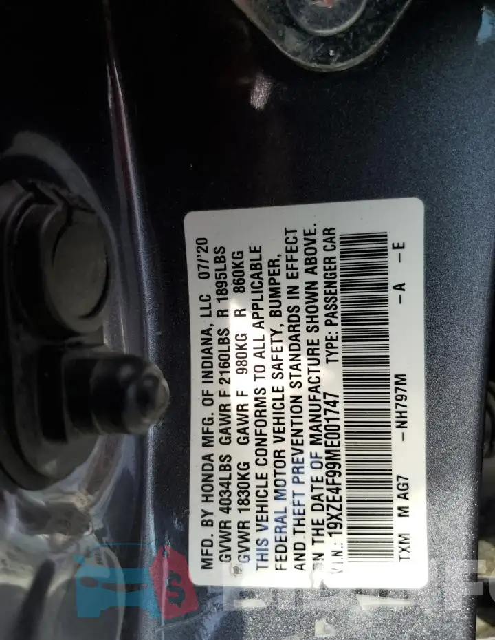 19XZE4F99ME001747 Photo# 13