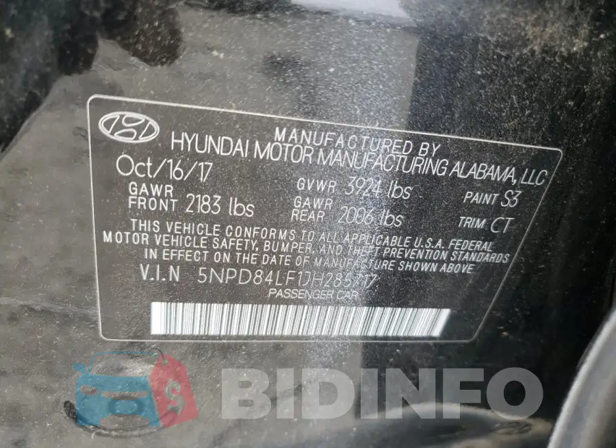 5NPD84LF1JH285717 Photo# 12