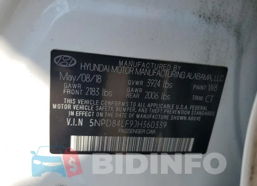 5NPD84LF9JH360339 Photo# 12