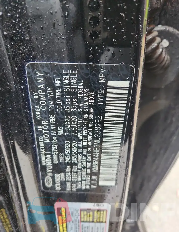 KM8R44HE3MU238292 Photo# 13