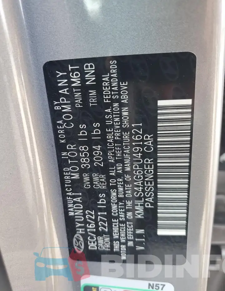 KMHLS4AG6PU491621 Photo# 12
