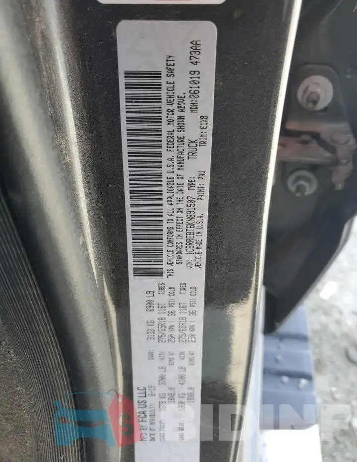 1C6RREBT6KN891507 Photo# 12