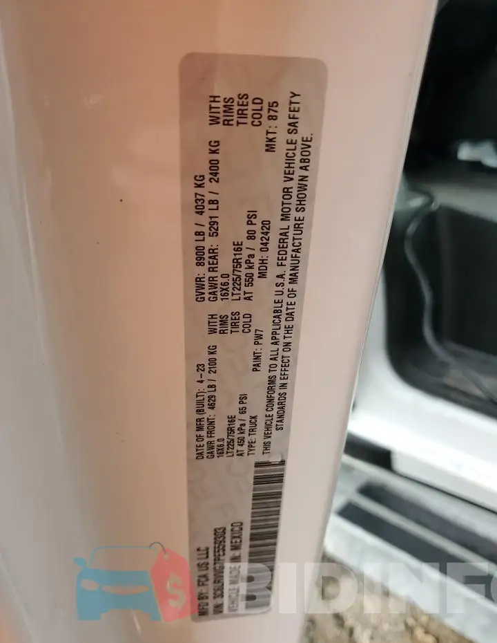 3C6LRVVG7PE559303 Photo# 12