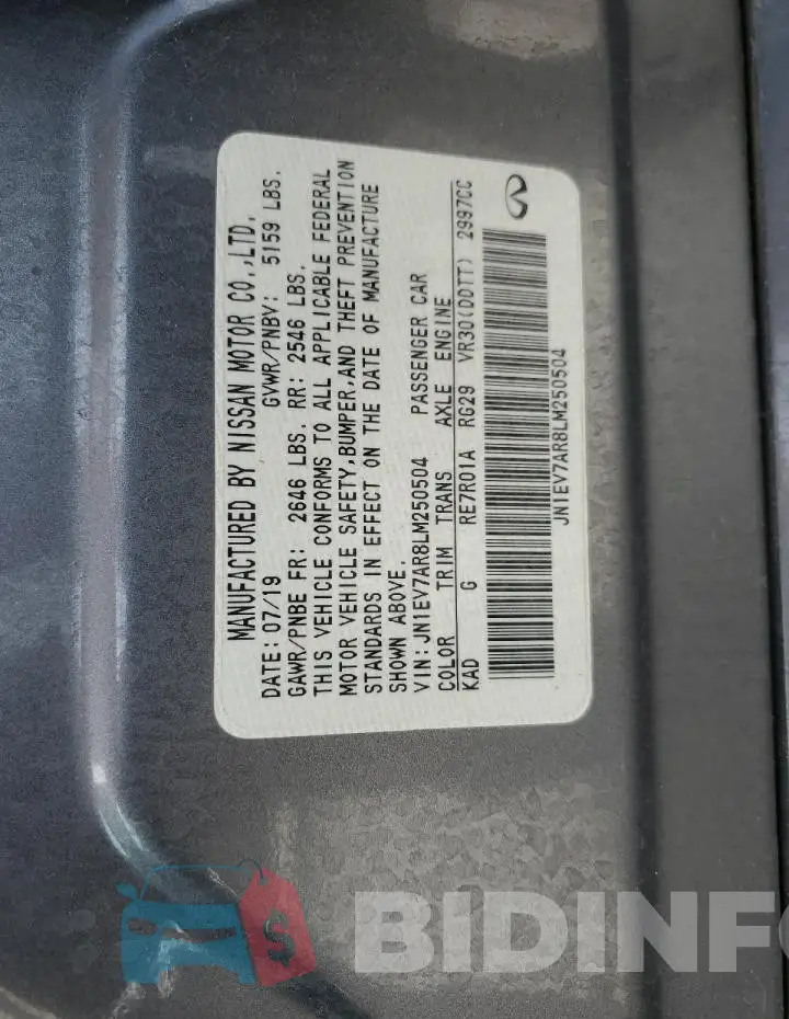 JN1EV7AR8LM250504 Photo# 12