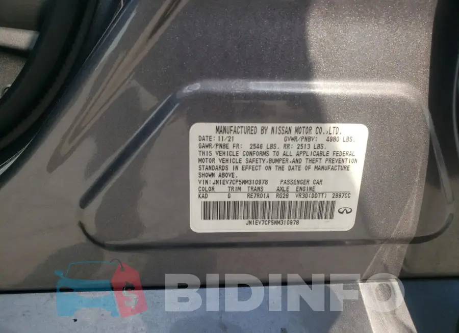 JN1EV7CP5NM310978 Photo# 12