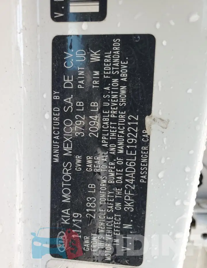 3KPF24AD6LE192212 Photo# 12