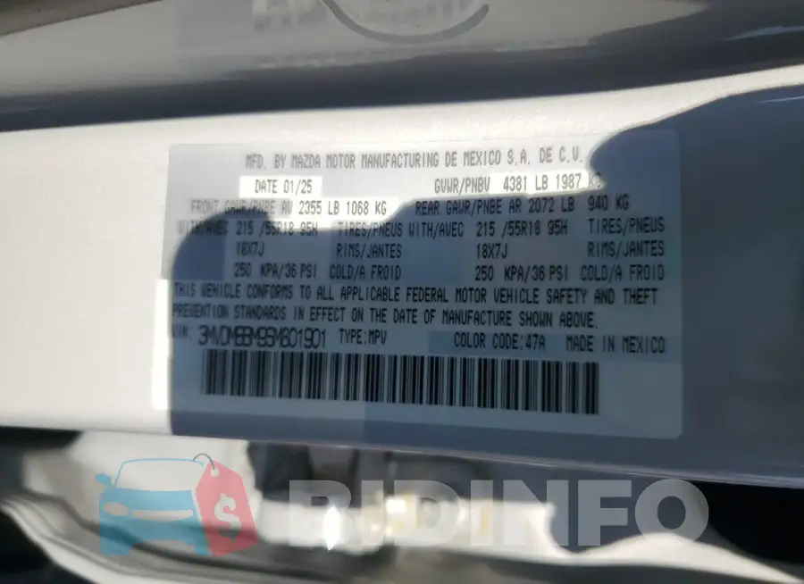 3MVDMBBM9SM801901 Photo# 13