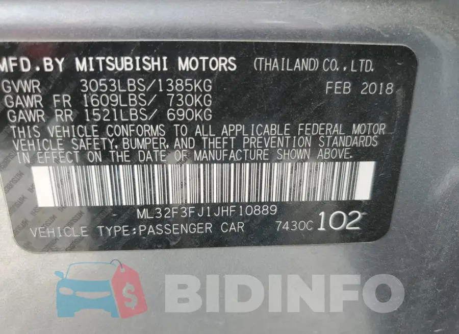 ML32F3FJ1JHF10889 Photo# 12