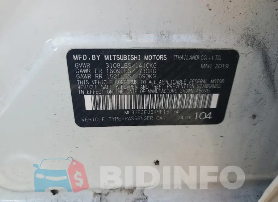 ML32F3FJ5KHF15174 Photo# 13