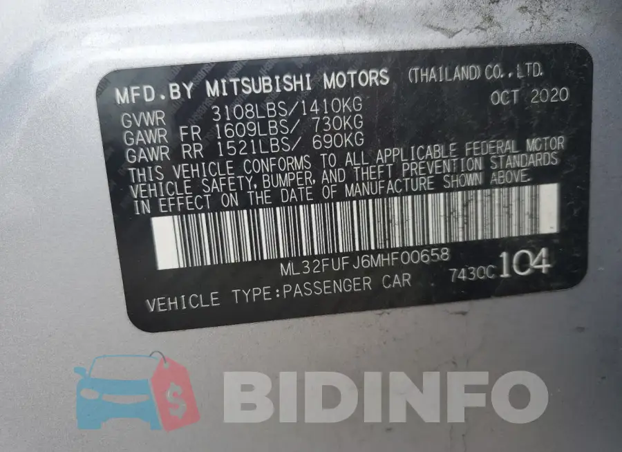 ML32FUFJ6MHF00658 Photo# 13