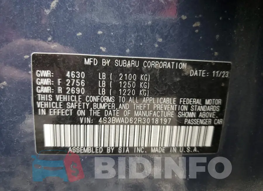 4S3BWAD62R3018197 Photo# 13