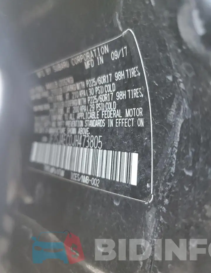 JF2SJAEC0JH473805 Photo# 12