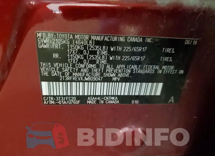 2T3RFREVXJW809047 Photo# 13