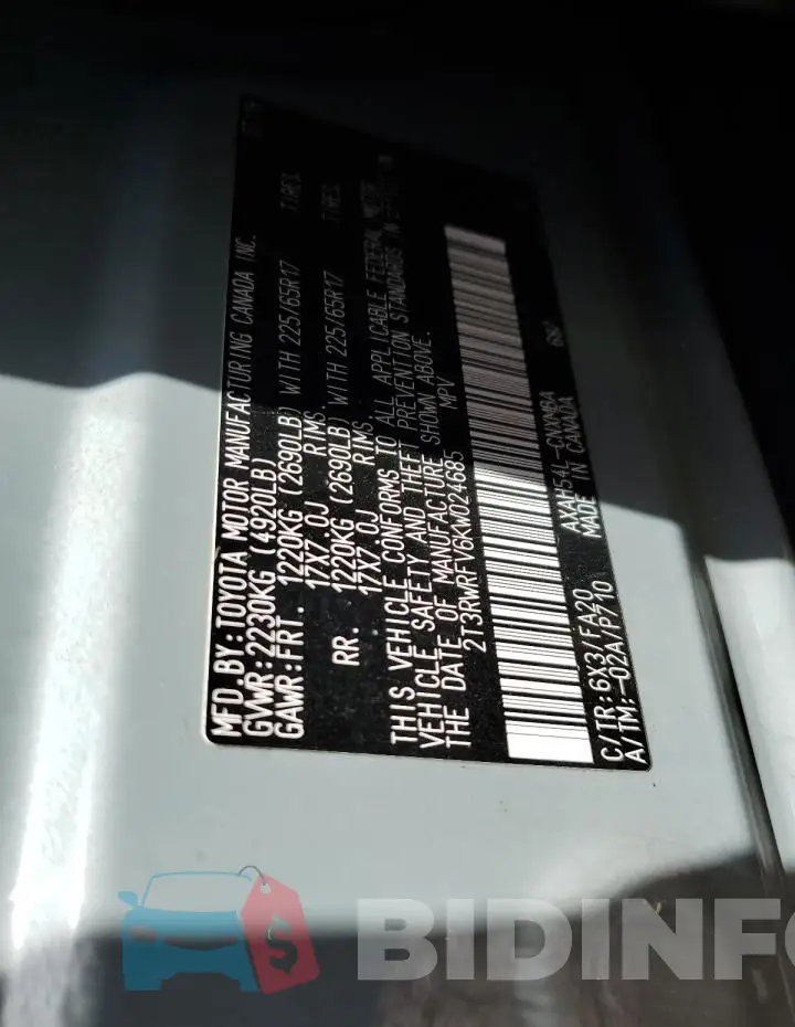 2T3RWRFV6KW024685 Photo# 12