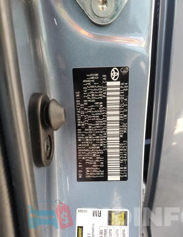 5YFEPRAE2LP072277 Photo# 12