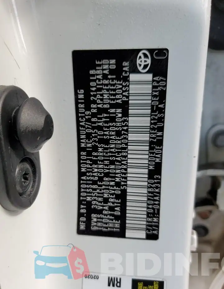 5YFEPRAE8LP037453 Photo# 13