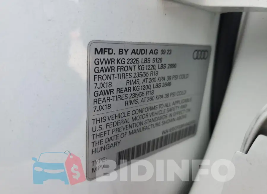 WA1EECF33R1042013 Photo# 13