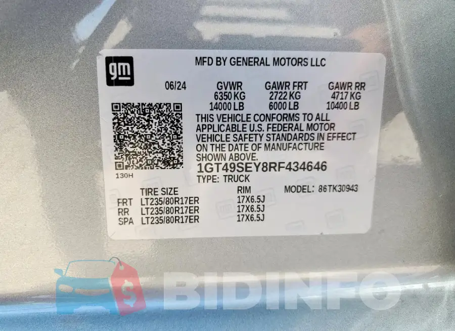1GT49SEY8RF434646 Photo# 12