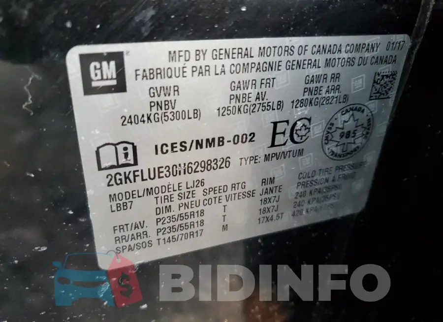 2GKFLUE30H6298326 Photo# 13