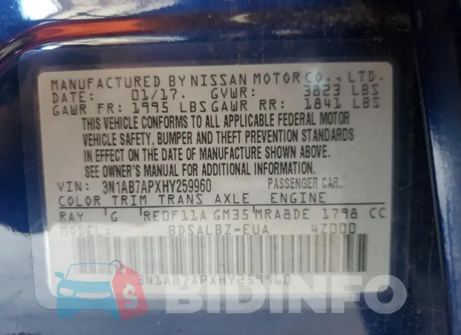 3N1AB7APXHY259960 Photo# 12