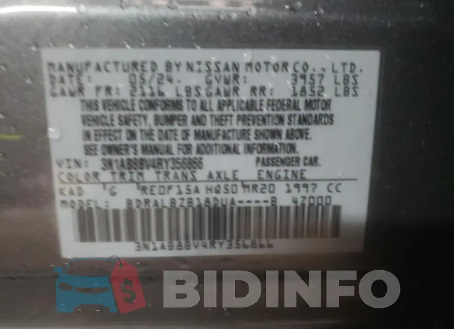 3N1AB8BV4RY356866 Photo# 12