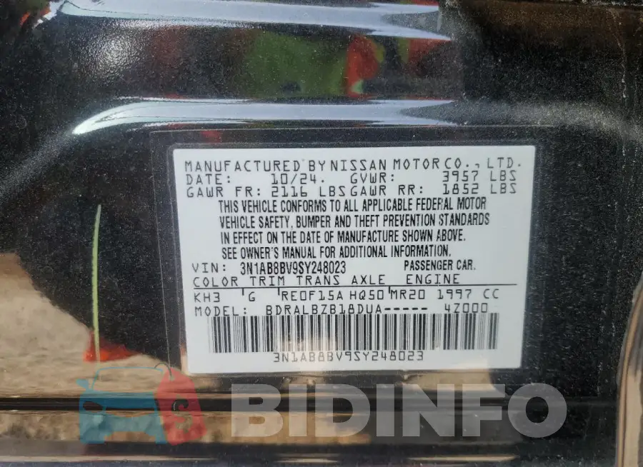 3N1AB8BV9SY248023 Photo# 12