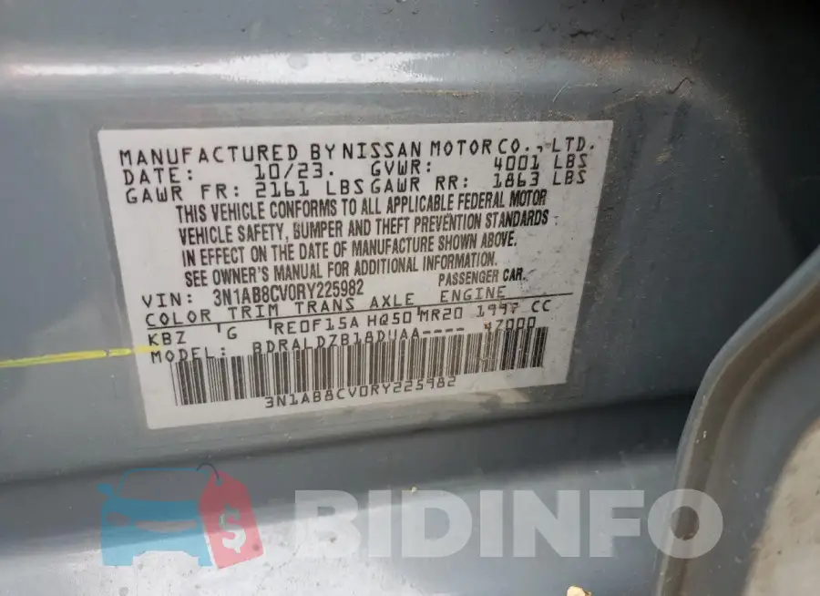 3N1AB8CV0RY225982 Photo# 12