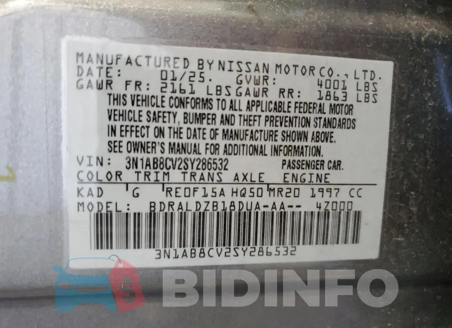 3N1AB8CV2SY286532 Photo# 12