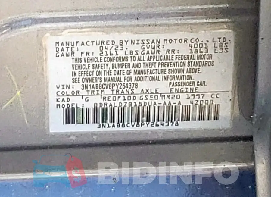 3N1AB8CV8PY264378 Photo# 12