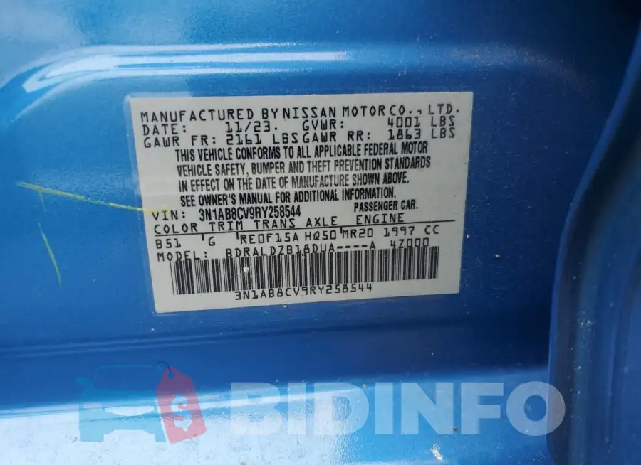 3N1AB8CV9RY258544 Photo# 12
