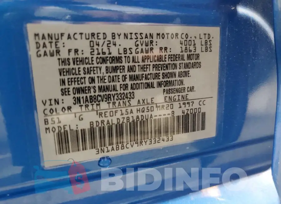 3N1AB8CV9RY332433 Photo# 13