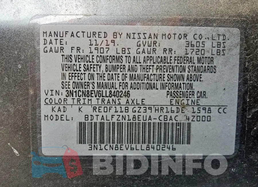 3N1CN8EV6LL840246 Photo# 12